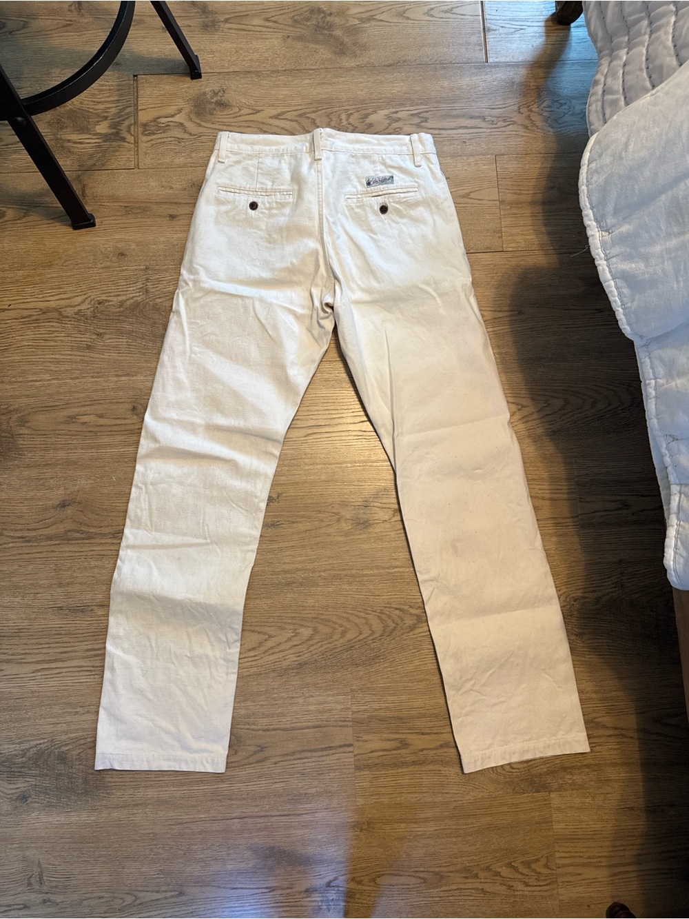 Men's Cream Chino Pants by